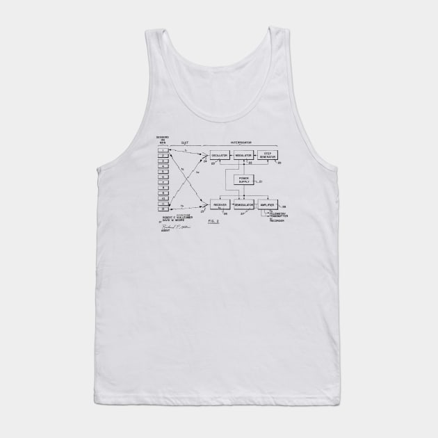 Bio-instrumentation Apparatus Vintage Patent Drawing Tank Top by TheYoungDesigns